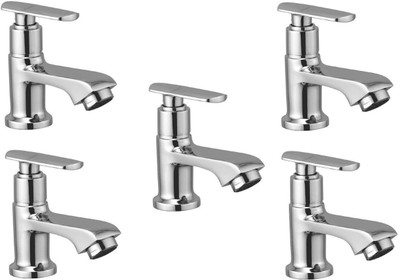 

Oleanna ModelSD-03 Speed Pillar Cock Chrome Finishing (Disc Fitting | Quarter Turn | Form Flow) (Pack of 5 Pcs) Pillar Tap Faucet(Deck Mount Installation Type)