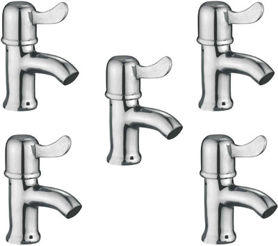 

Oleanna ModelM-03 Magic Pillar Cock Chrome Finishing (Disc Fitting | Quarter Turn | Form Flow) (Pack of 5 Pcs) Pillar Tap Faucet(Deck Mount Installation Type)