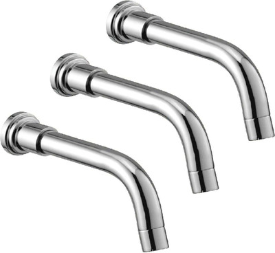 

Oleanna ALCOMT-18 Metro Plain Spout With Wall Flange Used For Divertor, Concealed,Angular Cock Bath Tub Spout Chrome (Pack of 3 Pcs) Spout Faucet(Spout Installation Type)