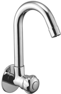 

Oleanna MN-07 Moon Sink Tap With Wall Flange Sink Cock With Swivel Casted Spout Wall Mounted (Disc Fitting | Quarter Turn | Form Flow) Compression Faucet(Wall Mount Installation Type)