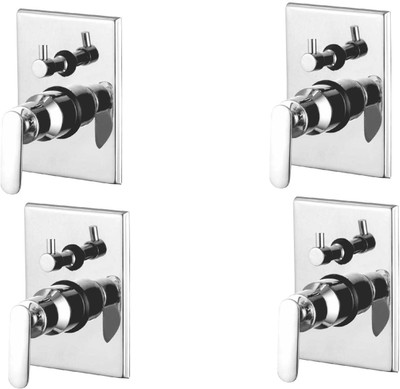 

Oleanna ASCSD-15 Speed 4 Way Complete Divertor Set And Addons Body Of Single Lever Concealed, Mixers And Divertor For Bath And Shower System (High Quality Cartridges | Quarter Turn) (Pack of 4 Pcs) Diverter Faucet(Wall Mount Installation Type)