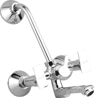 

Oleanna GL-16 Global Telephonic Wall Mixer With 115Mm Long Bend Pipe With Provision For Over Head Shower (Disc Fitting | Quarter Turn | Form Flow) Mixer Faucet(Wall Mount Installation Type)