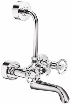

CERA F2011402 Drive Single lever wall mixer with 210 mm (8.5") max. Long bend pipe for overhead shower with built in non return valve Mixer Faucet(Wall Mount Installation Type)