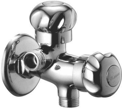 

Oleanna MN-05 Moon 2 In 1 Angle Valve With Wall Flange 2-Way Agular Stop Cock (Disc Fitting | Quarter Turn) Angle Cock Faucet(Wall Mount Installation Type)