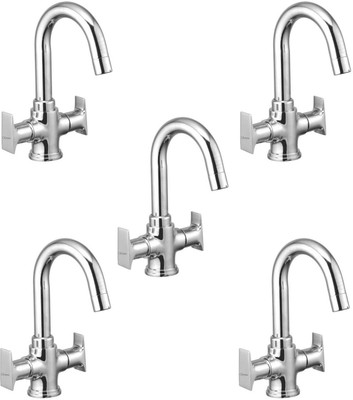 

Oleanna ModelGL-12 Global Center Hole Basin Mixer With Connection Pipe With Hot & Cold Water Feature (Disc Fitting | Quarter Turn | Form Flow) (Pack of 5 Pcs) Mixer Faucet(Deck Mount Installation Type)