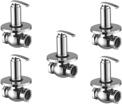 

Oleanna ModelD-06 Desire Flush Cock 25MM [1"] Chrome Finishing (Disc Fitting | Quarter Turn) (Pack of 5 Pcs) Flush Cock Faucet(Wall Mount Installation Type)