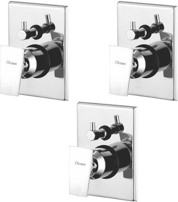 

Oleanna ALCOGL-17 Global 4 Way Complete Divertor Set And Addons Body Of Single Lever Concealed, Mixers And Divertor For Bath And Shower System (High Quality Cartridges | Quarter Turn) (Pack of 3 Pcs) Diverter Faucet(Wall Mount Installation Type)