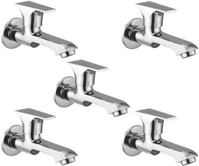 

Oleanna ModelGL-04 Global Long Nose Bib Cock With Wall Flange Long Body Tap (Disc Fitting | Quarter Turn | Form Flow) (Pack of 5 Pcs) Pillar Tap Faucet(Wall Mount Installation Type)