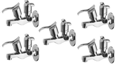 

Oleanna ModelA-06 Angel 2 In 1 Long Body Bib Cock With Wall Flange (Disc Fitting | Quarter Turn | Form Flow) (Pack of 5 Pcs) Pillar Tap Faucet(Wall Mount Installation Type)