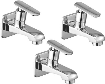 

Oleanna ALCOSD-01 Speed Bib Cock With Wall Flange (Disc Fitting | Quarter Turn | Form Flow) (Pack of 3 Pcs) Bib Tap Faucet(Wall Mount Installation Type)