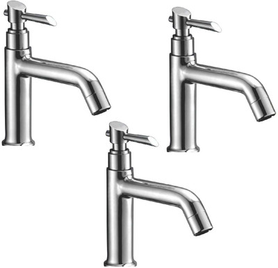

Oleanna ALCOF-12 Fancy Pillar Cock High Neck Chrome Finishing (Disc Fitting | Quarter Turn | Form Flow) (Pack of 3 Pcs) Pillar Tap Faucet(Deck Mount Installation Type)