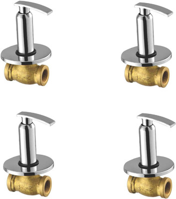 

Oleanna ASCD-05 Desire Concealed Stop Cock 1/2" (15mm) With Concealed Flange (Concealed Disc Fittting | Quarter Turn) (Pack of 4 Pcs) Stop Cock Faucet(Wall Concealed Installation Type)