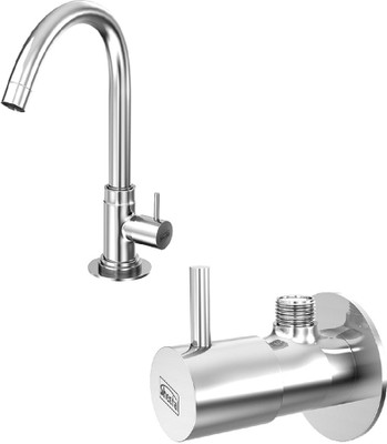 

Sheetal COMBO-1807-1804 Shine Pillar Cock With Regular Swinging Spout and Angular Stop Cock Combo Flange Faucet(Wall Mount Installation Type)