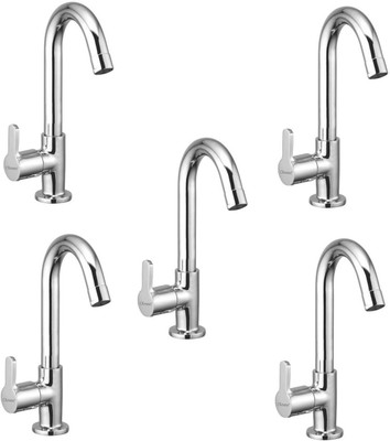 

Oleanna ModelO-05 Orange Swan Neck Pillar Tap With Swivel Spout For Sink And Basin Kitchen And Bathroom (Disc Fitting | Quarter Turn | Form Flow) (Pack of 5 Pcs) Disc Faucet(Deck Mount Installation Type)