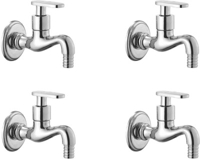 

Oleanna ASCMT-08 Metro Bib Tap Nozzle Cock With Wall Flange (Disc Fitting | Quarter Turn) (Pack of 4 Pcs) Nozzle Cock Faucet(Wall Mount Installation Type)