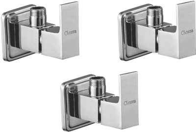 

Oleanna ALCOS-02 Square Angle Valve With Wall Flange Agular Stop Cock (Disc Fitting | Quarter Turn) (Pack of 3 Pcs) Angle Cock Faucet(Wall Mount Installation Type)
