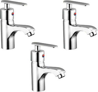 

Oleanna ALCOMT-14 Metro Single Lever Basin Mixer With Connection Pipe With Hot & Cold Water Feature (High Quality Cartridges | Quarter Turn | Form Flow) (Pack of 3 Pcs) Mixer Faucet(Deck Mount Installation Type)