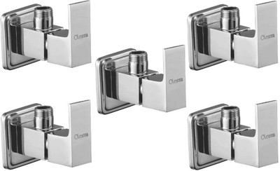 

Oleanna ModelS-02 Square Angle Valve With Wall Flange Agular Stop Cock (Disc Fitting | Quarter Turn) (Pack of 5 Pcs) Angle Cock Faucet(Wall Mount Installation Type)