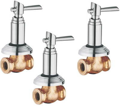 

Oleanna ALCOF-05 Fancy Concealed Stop Cock 1/2" (15mm) With Concealed Flange (Concealed Disc Fittting | Quarter Turn) (Pack of 3 Pcs) Stop Cock Faucet(Wall Concealed Installation Type)