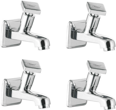 

Oleanna ASCMY-01 Melody Bib Cock With Wall Flange (Disc Fitting | Quarter Turn | Form Flow) (Pack of 4 Pcs) Bib Tap Faucet(Wall Mount Installation Type)