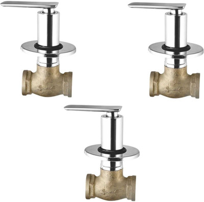 

Oleanna ALCOG-05 Golf Concealed Stop Cock 1/2" (15mm) With Concealed Flange (Concealed Disc Fittting | Quarter Turn) (Pack of 3 Pcs) Stop Cock Faucet(Wall Concealed Installation Type)