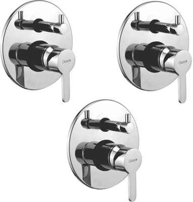 

Oleanna ALCOO-15 Orange 4 Way Complete Divertor Set And Addons Body Of Single Lever Concealed, Mixers And Divertor For Bath And Shower System (High Quality Cartridges | Quarter Turn) (Pack of 3 Pcs) Diverter Faucet(Wall Mount Installation Type)