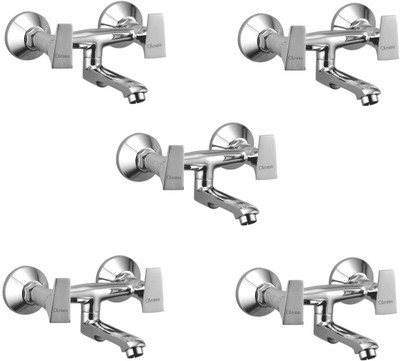 

Oleanna ModelGL-11 Global Wall Mixer Non-Telephonic With Hot & Cold Water Feature (Disc Fitting | Quarter Turn | Form Flow) (Pack of 5 Pcs) Mixer Faucet(Wall Mount Installation Type)