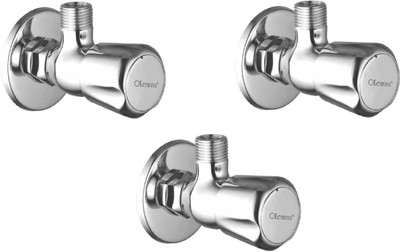

Oleanna ALCOC-02 Caliber Angle Valve With Wall Flange Agular Stop Cock (Disc Fitting | Quarter Turn) (Pack of 3 Pcs) Angle Cock Faucet(Wall Mount Installation Type)