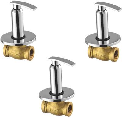 

Oleanna ALCOD-05 Desire Concealed Stop Cock 1/2" (15mm) With Concealed Flange (Concealed Disc Fittting | Quarter Turn) (Pack of 3 Pcs) Stop Cock Faucet(Wall Concealed Installation Type)
