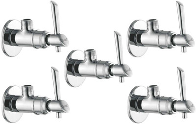 

Oleanna ModelF-02 Fancy Angle Valve With Wall Flange Agular Stop Cock (Disc Fitting | Quarter Turn) (Pack of 5 Pcs) Angle Cock Faucet(Wall Mount Installation Type)