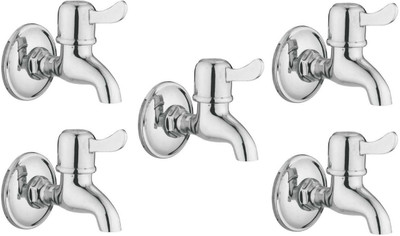 

Oleanna ModelM-01 Magic Bib Cock With Wall Flange (Disc Fitting | Quarter Turn | Form Flow) (Pack of 5 Pcs) Bib Tap Faucet(Wall Mount Installation Type)