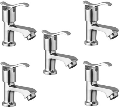 

Oleanna ModelA-03 Angel Pillar Cock Chrome Finishing (Disc Fitting | Quarter Turn | Form Flow) (Pack of 5 Pcs) Pillar Tap Faucet(Deck Mount Installation Type)