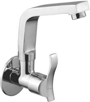 

Oleanna A-07 Angel Sink Tap With Wall Flange Sink Cock With Swivel Casted Spout Wall Mounted (Disc Fitting | Quarter Turn | Form Flow) Compression Faucet(Wall Mount Installation Type)