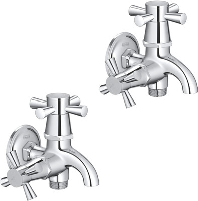 

Sheetal 2512-2 Sheetal - EX Bib Cock 2 In 1 - Set of 2 Bib Tap Faucet(Single Handle Installation Type)