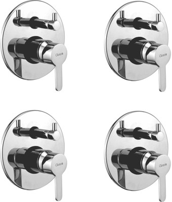 

Oleanna ASCO-15 Orange 4 Way Complete Divertor Set And Addons Body Of Single Lever Concealed, Mixers And Divertor For Bath And Shower System (High Quality Cartridges | Quarter Turn) (Pack of 4 Pcs) Diverter Faucet(Wall Mount Installation Type)