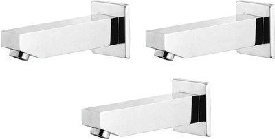 

Oleanna ALCOK-16 Kubix Plain Spout With Wall Flange Used For Divertor, Concealed,Angular Cock Bath Tub Spout Chrome (Pack of 3 Pcs) Spout Faucet(Spout Installation Type)