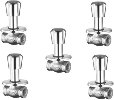 

Oleanna ModelC-04 Caliber Concealed Stop Cock 1/2" (15mm) With Concealed Flange (Concealed Disc Fittting | Quarter Turn) (Pack of 5 Pcs) Stop Cock Faucet(Wall Concealed Installation Type)