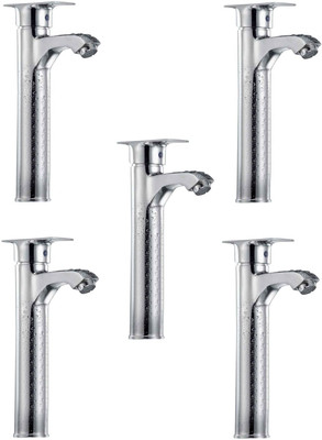 

Oleanna ModelGL-20 Global Single Lever Basin Mixer Tall Body 12" Long with 450Mm Flexible Hose and Hot & Cold Water Feature (High Quality Cartridges | Quarter Turn | Form Flow) (Pack of 5 Pcs) Mixer Faucet(Deck Mount Installation Type)