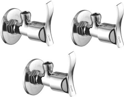

Oleanna ALCOA-02 Angel Angle Valve With Wall Flange Agular Stop Cock (Disc Fitting | Quarter Turn) (Pack of 3 Pcs) Angle Cock Faucet(Wall Mount Installation Type)