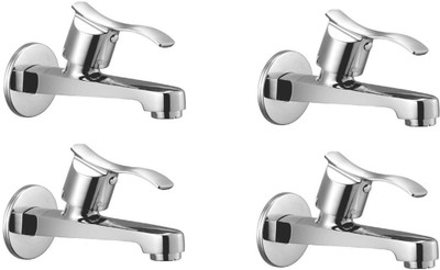 

Oleanna ASCA-04 Angel Long Nose Bib Cock With Wall Flange Long Body Tap (Disc Fitting | Quarter Turn | Form Flow) (Pack of 4 Pcs) Pillar Tap Faucet(Wall Mount Installation Type)