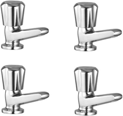 

Oleanna ASCC-03 Caliber Pillar Cock Chrome Finishing (Disc Fitting | Quarter Turn | Form Flow) (Pack of 4 Pcs) Pillar Tap Faucet(Deck Mount Installation Type)