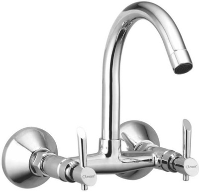 

Oleanna F-10 Fancy Sink Mixer With Hot & Cold Water Feature (Disc Fitting | Quarter Turn | Form Flow) Mixer Faucet(Wall Mount Installation Type)