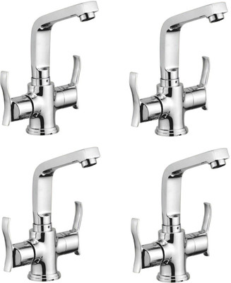 

Oleanna ASCA-12 Angel Center Hole Basin Mixer With Connection Pipe With Hot & Cold Water Feature (Disc Fitting | Quarter Turn | Form Flow) (Pack of 4 Pcs) Mixer Faucet(Deck Mount Installation Type)