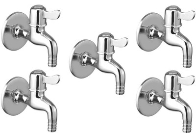 

Oleanna ModelM-08 Magic Bib Tap Nozzle Cock With Wall Flange (Disc Fitting | Quarter Turn) (Pack of 5 Pcs) Nozzle Cock Faucet(Wall Mount Installation Type)