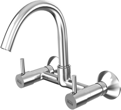 

Sheetal 1810 Shine Sink Mixer With Swinging Spout Cartridge Faucet(Wall Mount Installation Type)