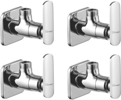 

Oleanna ASCSD-02 Speed Angle Valve With Wall Flange Agular Stop Cock (Disc Fitting | Quarter Turn) (Pack of 4 Pcs) Angle Cock Faucet(Wall Mount Installation Type)