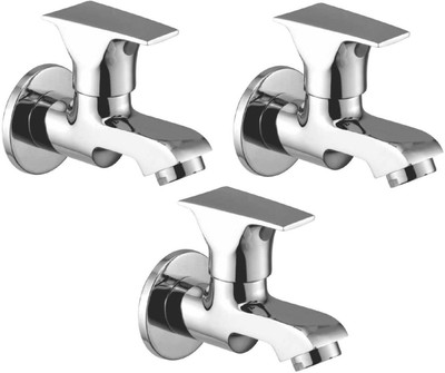 

Oleanna ALCOGL-01 Global Bib Cock With Wall Flange (Disc Fitting | Quarter Turn | Form Flow) (Pack of 3 Pcs) Bib Tap Faucet(Wall Mount Installation Type)