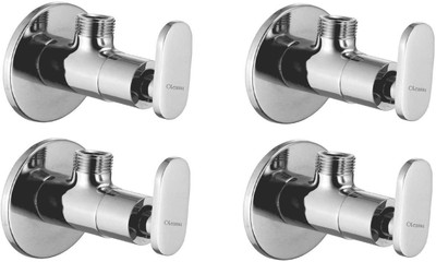 

Oleanna ASCMT-02 Metro Angle Valve With Wall Flange Agular Stop Cock (Disc Fitting | Quarter Turn) (Pack of 4 Pcs) Angle Cock Faucet(Wall Mount Installation Type)