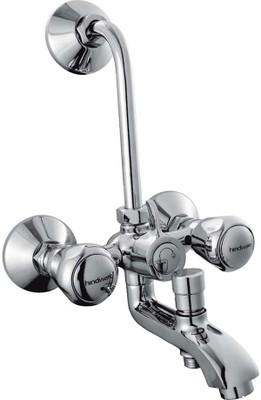 

Hindware F100022QT Wall Mixer 3 In 1 With Provision For Both Over Head Shower & Hand Shower With 115 Mm Long Bend Pipe Mixer Faucet(Wall Mount Installation Type)
