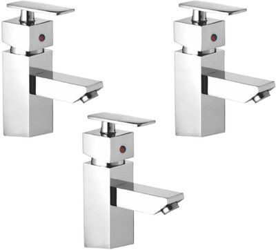 

Oleanna ALCOK-12 Kubix Single Lever Basin Mixer With Connection Pipe With Hot & Cold Water Feature (High Quality Cartridges | Quarter Turn | Form Flow) (Pack of 3 Pcs) Mixer Faucet(Deck Mount Installation Type)